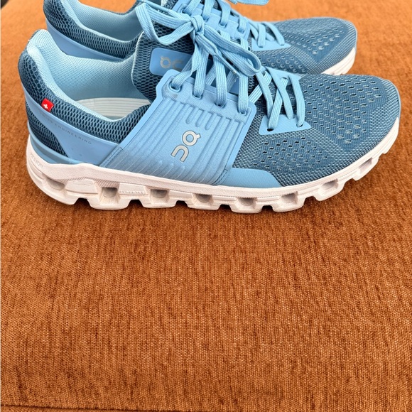 On Cloud Women's Athletic Shoes in Sky Blue - Picture 8 of 9